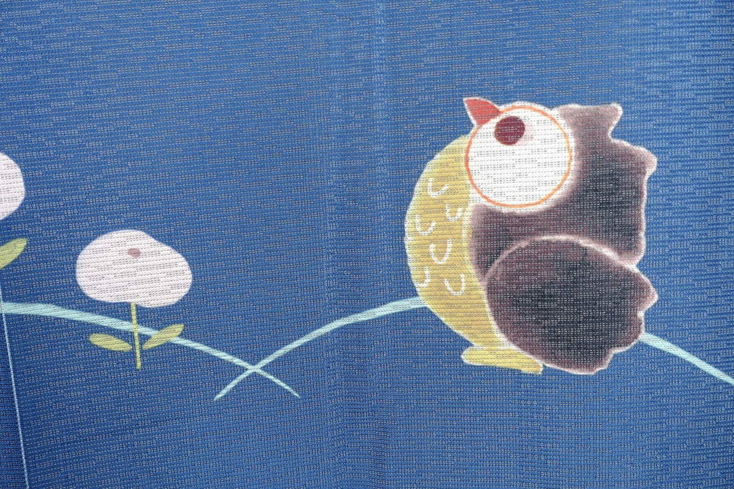 Arie Japanese Noren Curtain Happy owl Fukuro 85x150cm 727223 for Kitchen NEW_3