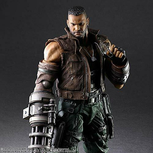 Final Fantasy VII Remake Play Arts Kai Barret Wallace Version 2 Figure NEW_5