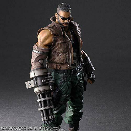 Final Fantasy VII Remake Play Arts Kai Barret Wallace Version 2 Figure NEW_6