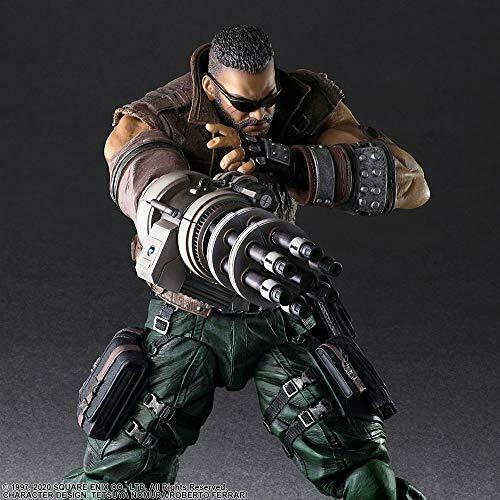 Final Fantasy VII Remake Play Arts Kai Barret Wallace Version 2 Figure NEW_7