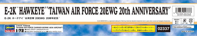 Hasegawa 1/72 Taiwan Air Force E-2K Hawkeye 20EWG 20th Anniversary ‎HA02337 NEW_3