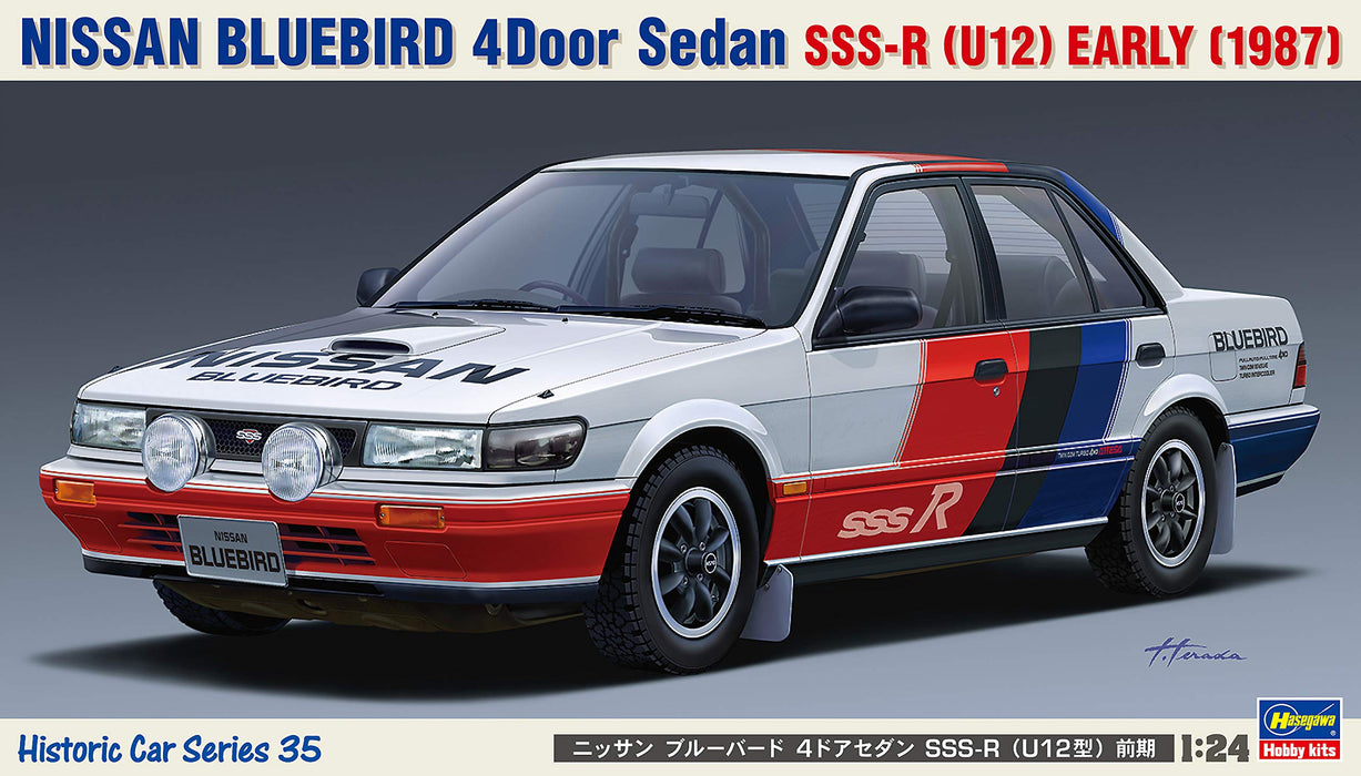 Hasegawa HMCC35 1/24 Nissan Bluebird 4 Door Sedan SSS-R (U12) Early Model Kit_7