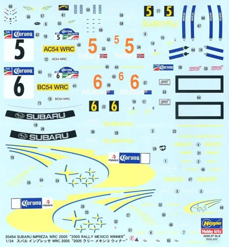 Hasegawa 1/24 Subaru Impreza WRC 2005 Rally Mexico Winner Model kit ‎HA20454 NEW_4