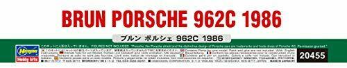 Hasegawa 1/24 BRUN PORSCHE 962C 1986 Model Kit 20455 NEW from Japan_4