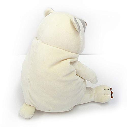 Shinada Global Mochi Kuma Bear White M size ‎MOKU-0230W Plastic H22xW14xD14cm_2