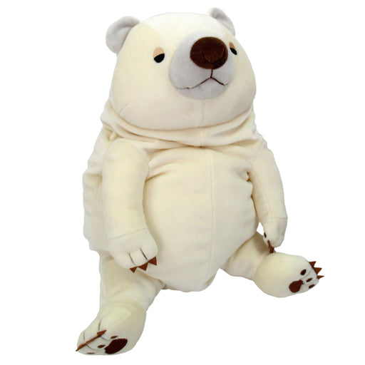 Shinada Global Mochi kuma Bear White L size ‎MOKU-0350W Polyester H30xW22xD22cm_1