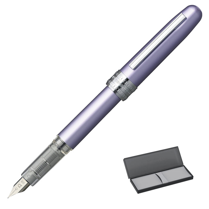 Platinum Plaisir Fountain Pen Violet ‎PGB1000 28F Pearl processing on aluminum_1