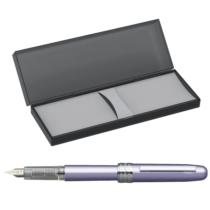 Platinum Plaisir Fountain Pen Violet ‎PGB1000 28F Pearl processing on aluminum_3