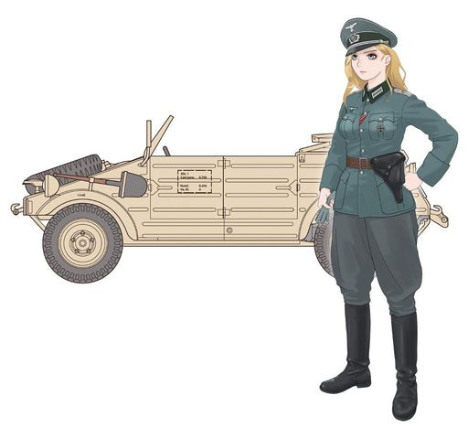 FineMolds 1/35 Historic Costume Girl Type 82 Kubelwagen with Figure 'Laura' HC5_1