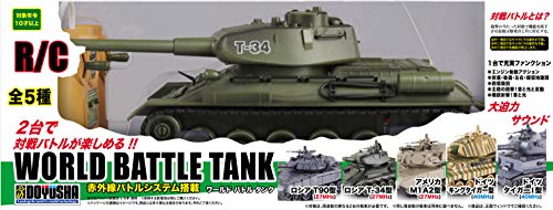 DOYUSHA RC WORLD BATTLE TANK T-34 Type 27MHz Infrared Battle System NEW_3