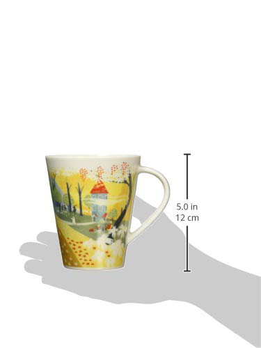 YamaKa MOOMIN Ruonto mug large Moomin house Made in Japan MM3204-35 Yellow 500ml_4