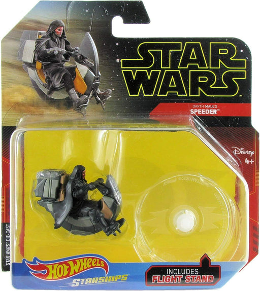 MATTEL Star Wars Hot Wheels Starships Darth Maul's Speeder Diecast Toy NEW_1