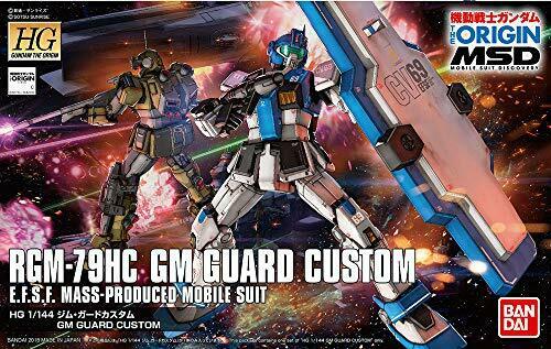 Bandai HG Gundam THE ORIGIN MSD RGM-79HC GM Guard Custom 1/144 Plastic Model Kit_1