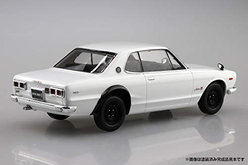 Aoshima 1/32 Nissan Skyline 2000GT-R Snap Kit White Plastic Model Kit 09-B NEW_2