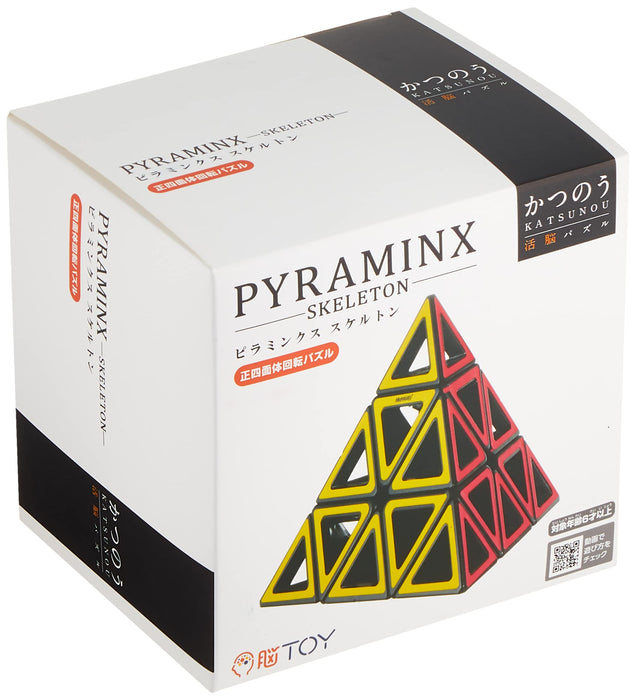HANAYAMA Katsuno Pyraminx Skeleton Plastic Multicolor 3D Puzzle Roling Puzzle_3