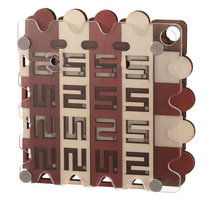 Hanayama Katsuno Slide Maze Guide the iron ball to the goal 30x150x140mm NEW_1