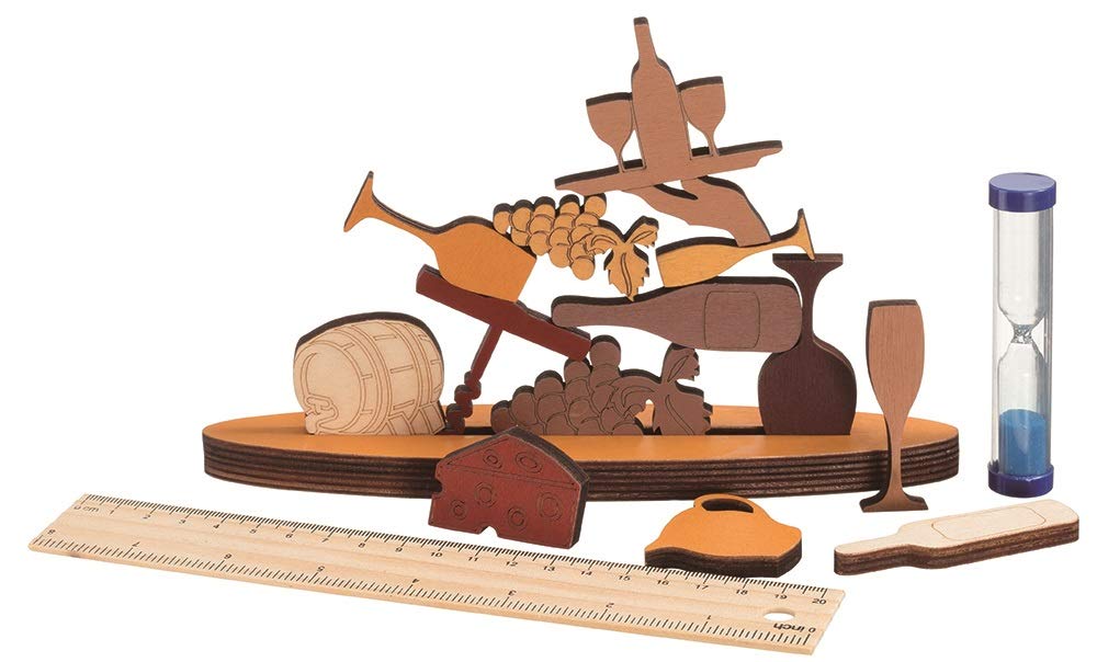 HANAYAMA Katsuno After Party 3D Wooden Puzzle Wine 6 years old and over NEW_1