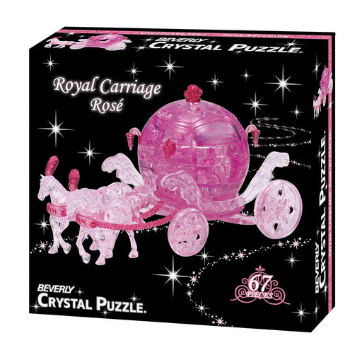 Beverly 3D Crystal Puzzle Royal Carriage Rose 67 Pieces 50263 50x195x106mm NEW_2