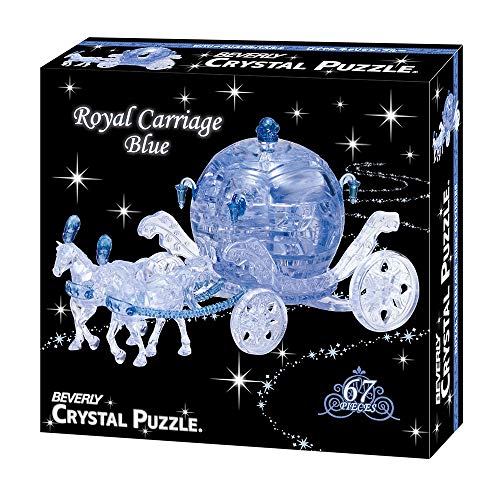 Beverly 3D Crystal Puzzle Royal Carriage Blue 67 pieces NEW from Japan_2