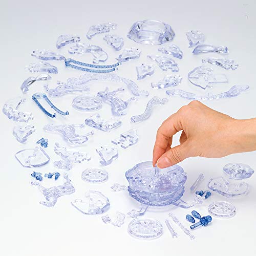 Beverly 3D Crystal Puzzle Royal Carriage Blue 67 pieces NEW from Japan_3