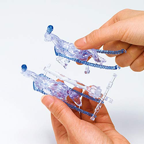 Beverly 3D Crystal Puzzle Royal Carriage Blue 67 pieces NEW from Japan_5