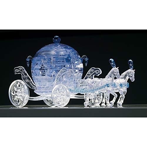 Beverly 3D Crystal Puzzle Royal Carriage Blue 67 pieces NEW from Japan_8