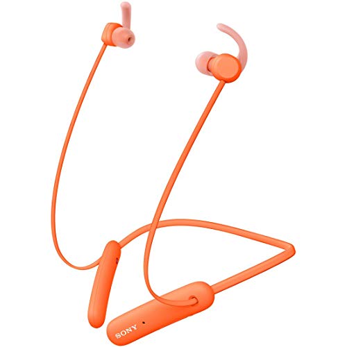 SONY WI-SP510 D Bluetooth Wireless Earphone with Mic Orange In-ear Neck Band NEW_1