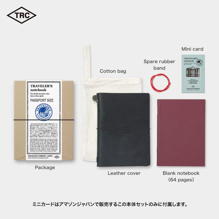 Traveler's Note Passport Size Limited Edition with Card, Holder Black 91209658_2