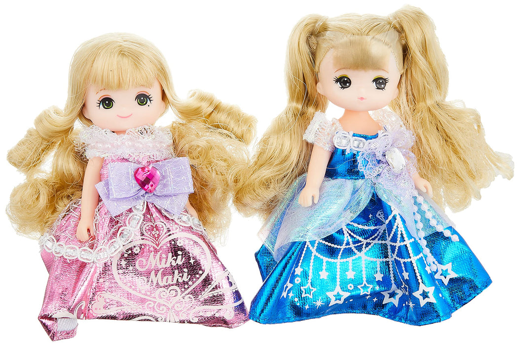 TAKARA TOMY Licca-chan Doll Miki-chan Maki-chan Prism Princess Set Fashion Doll_4
