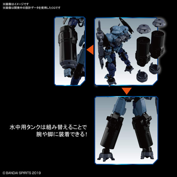 Bandai Spirits 30MM bEXM-15 Portanova (Marine type) [Blue gray] 1/144 model kit_4
