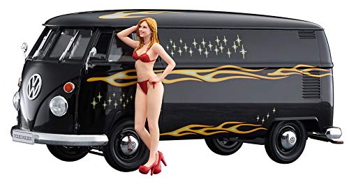 Hasegawa 1/24 Volkswagen Type 2 Delivery Van w / Blonde Girls Figure model Kit_1