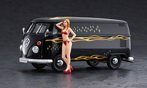 Hasegawa 1/24 Volkswagen Type 2 Delivery Van w / Blonde Girls Figure model Kit_3