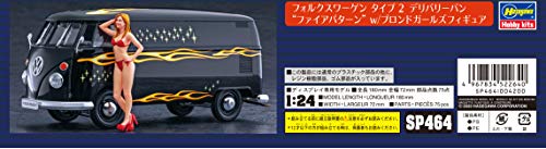 Hasegawa 1/24 Volkswagen Type 2 Delivery Van w / Blonde Girls Figure model Kit_6