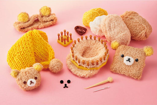 Agatsuma Love Ami Rilakkuma Set Knitting Toy With how-to book W275xH45xD55 mm_2