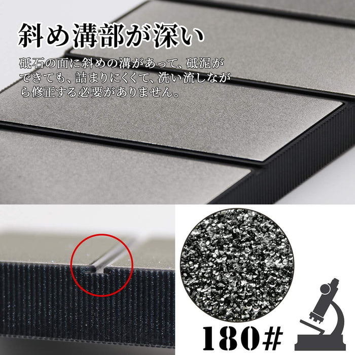 GOKEI Whetstone Flattening Diamond stone sharpener #180 Stainless Steel NEW_4