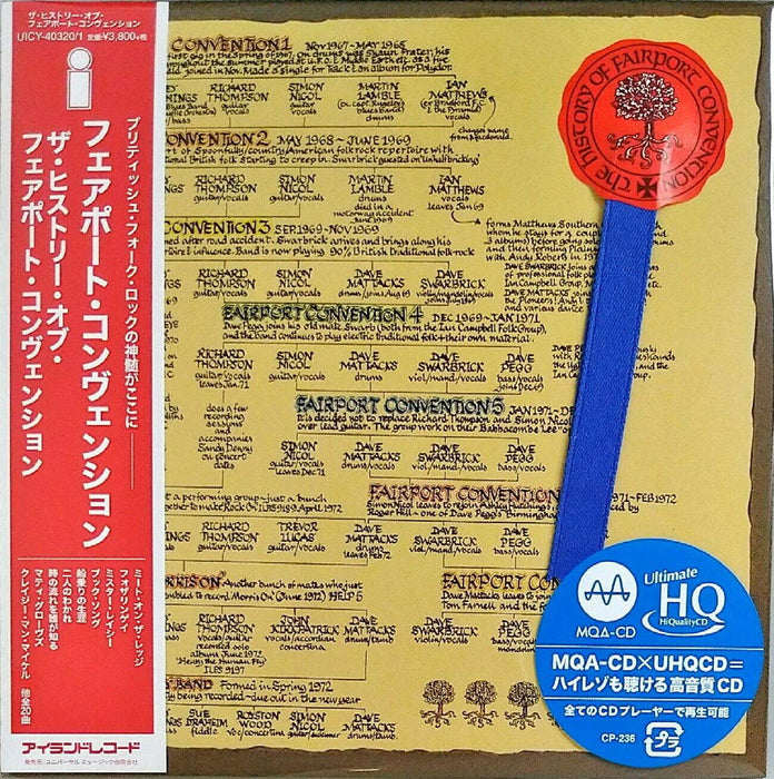 THE HISTORY OF FAIRPORT CONVENTION MQA UHQ MINI LP 2 CD HI-RES Audio UICY-40320_1