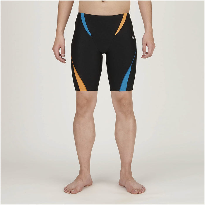 MIZUNO N2JB0601 Men's Fitness Swimsuit Half Spats Stroak One Orange XL NEW_1