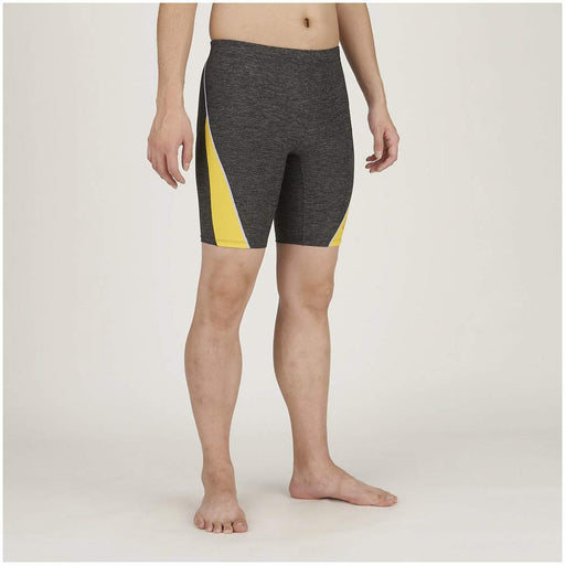 MIZUNO N2JB0616 Men's Swimsuit Half Spats Inseam 21cm Yellow Size S Polyester_1