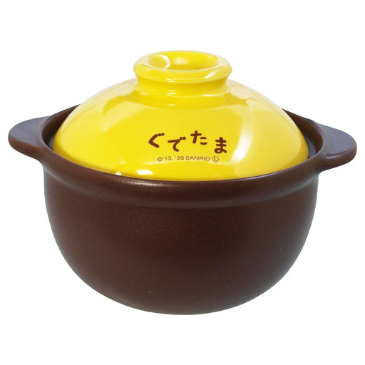 Gudetama color face clay pot for 1 person Diameter 13.5cm Made in Japan 303190_2