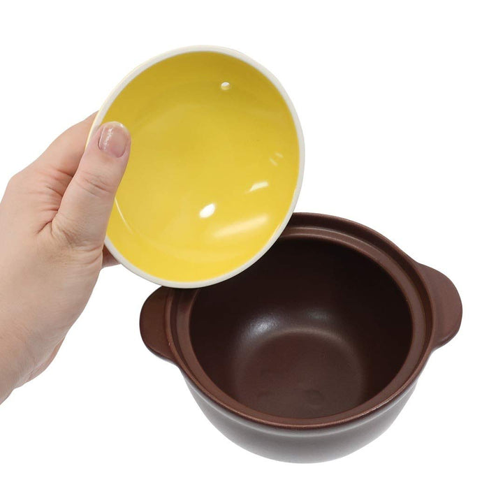 Gudetama color face clay pot for 1 person Diameter 13.5cm Made in Japan 303190_3