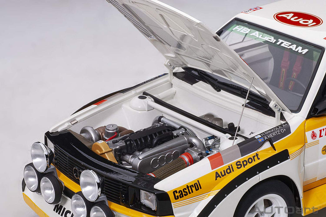 AUTOart 1/18 Audi Sport Quattro S1 WRC '86 #6 Monte Carlo Rally 88602 Model Car_5