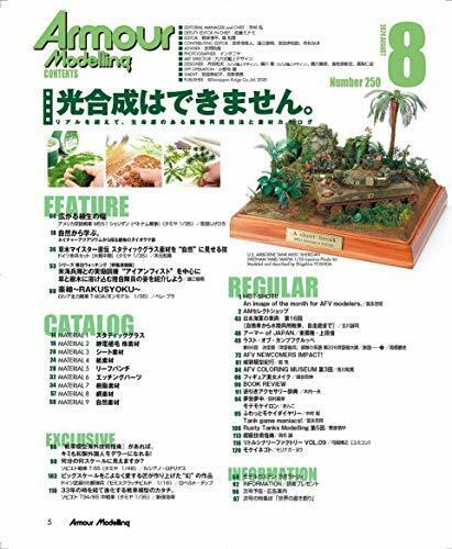 Dai Nihon Kaiga Armor Modeling 2020 August No.250 Magazine NEW from Japan_2