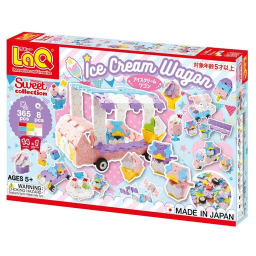 YOSHIRITSU LaQ Sweet Collection Ice Cream Wagon block MADE IN JAPAN ‎L006950 NEW_2