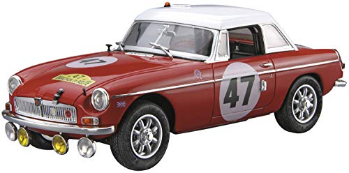 AOSHIMA 1/24 The Model Car SP BLMC G/HM4 MG-B CLUB RALLY Ver. 1966 Plastic Kit_1