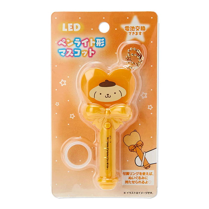 SANRIO Pompompurin Miniature Penlight Keychain 695181 with silicone ring NEW_4