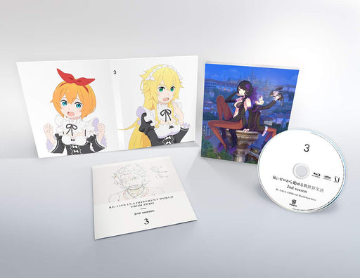 Blu-ray Re:Zero Starting Life in Another World 2nd Vol.3 w/ Book ZMXZ-14263 NEW_1