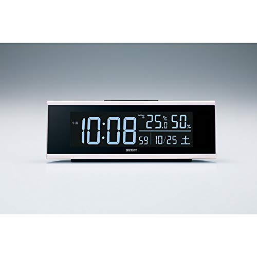 Seiko Table Clock Radio Wave Digital AC Series C3 White 63 × 174 × 46mm DL307W_4