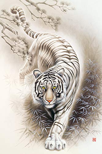 Jigsaw puzzle Japanese white tiger 2016 very small piece (50 x 75cm) Byakko-zu_1