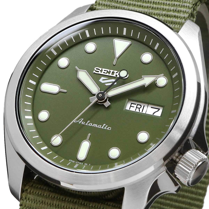 SEIKO 5 SPORTS Watch SRPE65K1 Men's Green Analog Round waterproof mechanical NEW_2