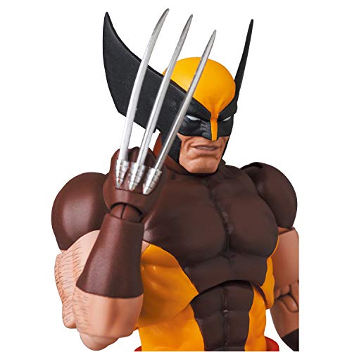 MAFEX No.138 Wolverine Brown Comic Ver 145mm Action Figure MEDICOM TOY Anime toy_8